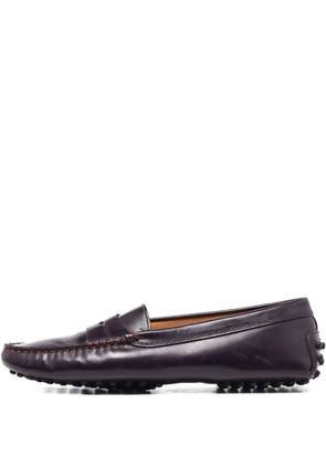 Tod's Vintage leather loafers - Purple
