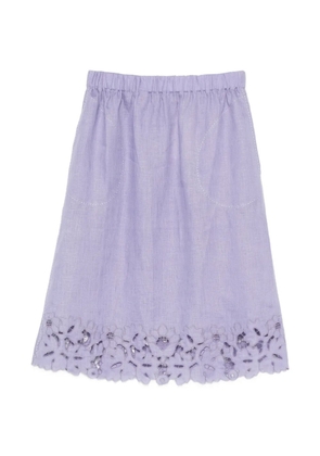 Vita Kin Galatea broderie-anglaise midi skirt - Purple