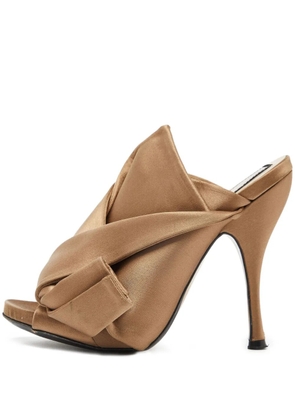 Nº21 pre-owned 120mm satin sandals - Neutrals