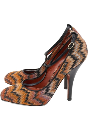 Missoni Pre-Owned 120mm zigzag-pattern pumps - Brown