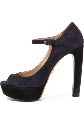 Prada Pre-Owned 145mm suede sandals - Blue
