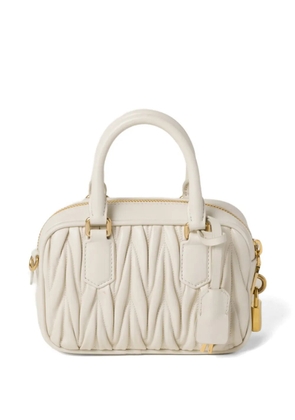 Miu Miu Arcadie Matelassé nappa-leather bag - Neutrals
