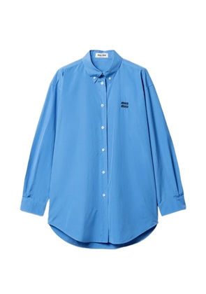 Miu Miu poplin shirt - Blue