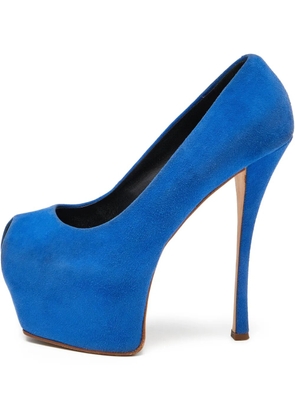 Giuseppe Zanotti Vintage platform peep-toe pumps - Blue