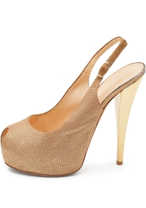 Giuseppe Zanotti Vintage 135mm leather pumps - Neutrals