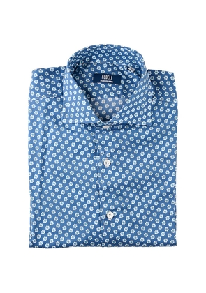 Fedeli floral-print shirt - Blue