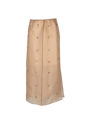 Lafayette 148 embellished midi skirt - Neutrals