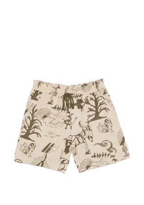 OAS Company Poplan Porto linen shorts - Neutrals