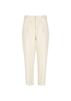 PT Torino pinstripe-pattern pleated trousers - Neutrals