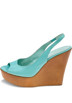 Gianvito Rossi 125mm peep-toe sandals - Blue