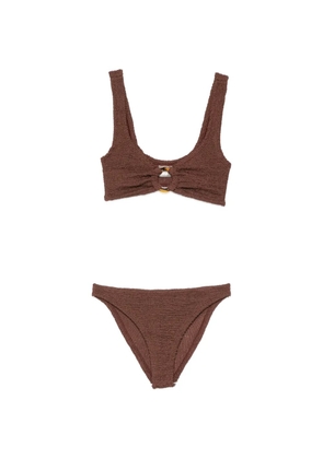 Hunza G Julia ring-detail bikini - Brown