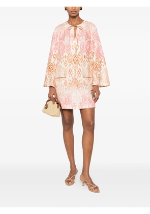 ZIMMERMANN Aster ikat-print dress - Pink