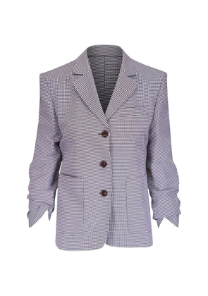 Dorothee Schumacher ruched-sleeve blazer - White
