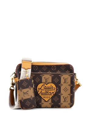 Louis Vuitton Pre-Owned Nigo Trio Messenger Bag Limited Edition Stripes Monogram Canvas crossbody bag - Brown