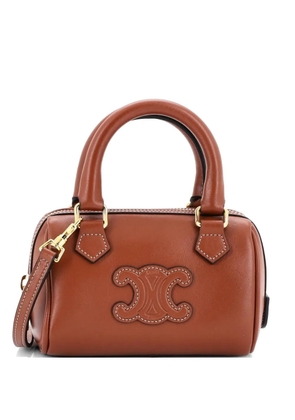 Celine Pre-Owned Cuir Triomphe Boston Bag Leather Mini satchel - Brown