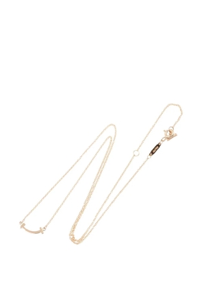 Tiffany & Co. Pre-Owned mini T-smile necklace - Pink