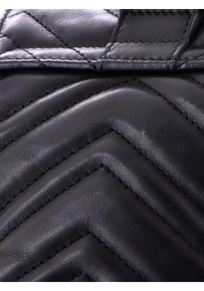 Gucci Pre-Owned GG Marmont Drawstring Matelasse Leather Mini backpack - Black
