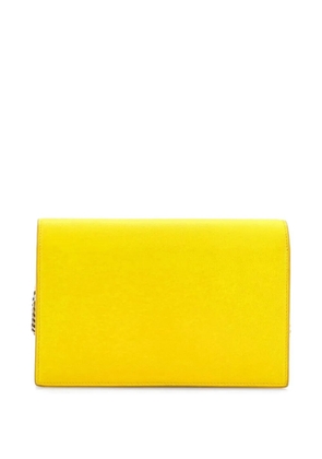 Saint Laurent Pre-Owned Classic Monogram Tassel Chain Wallet Leather crossbody bag - Yellow