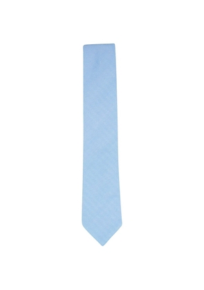 Zegna diagonal-stripe silk tie - Blue