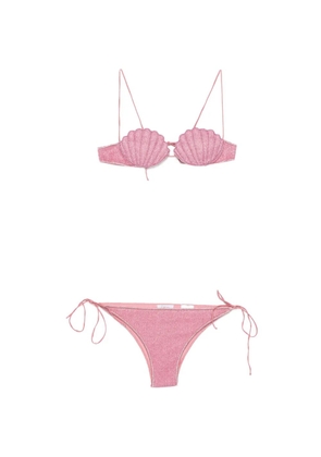 Oséree shell-patch bikini - Pink