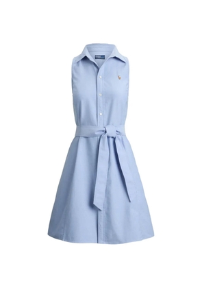 Polo Ralph Lauren belted sleeveless shirt dress - Blue