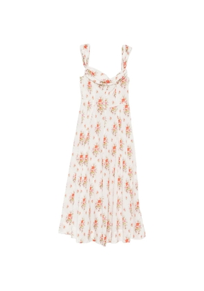 DÔEN Clea floral-print midi dress - Neutrals