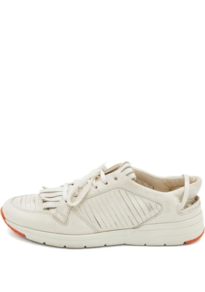 Gucci Pre-Owned tassel leather sneakers - White