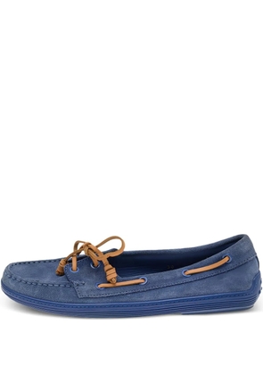 Tod's Vintage Pre-owned suede boat shoes - Blue