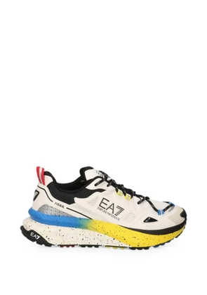 Ea7 Emporio Armani panelled logo-print sneakers - White