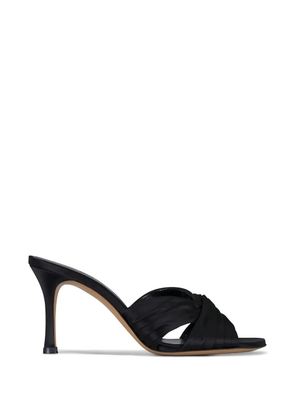 Le Monde Beryl Antonia ruched satin mules - Black