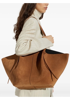 Yuzefi XL Mochi suede tote bag - Brown
