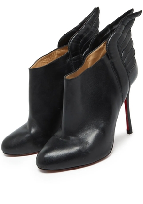 Christian Louboutin Pre-Owned 110mm Mercura Wings leather ankle boots - Black