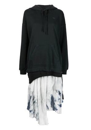 Diesel D-Rollier asymmetric hooded dress - Black