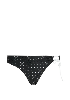 Karl Lagerfeld polka-dot side-tie bikini briefs - Black