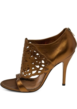 Gianvito Rossi pre-owned 115mm leather sandals - Gold