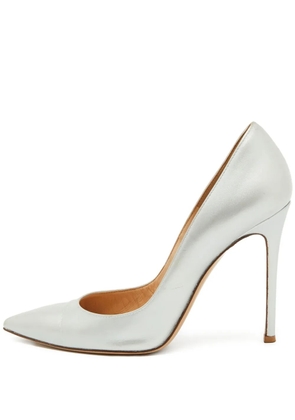 Gianvito Rossi 105mm pointed-toe pumps - Silver