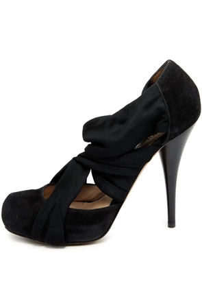 Fendi Pre-Owned 125mm suede pumps - Black