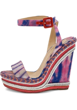 Christian Louboutin Pre-Owned 140mm tie-dye sandals - Red