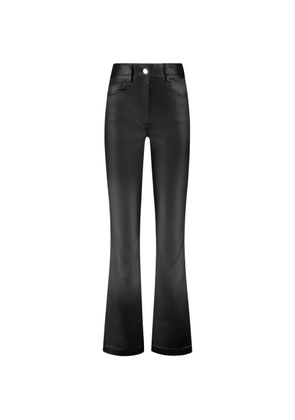 GAUGE81 Athy coated flared trousers - Black