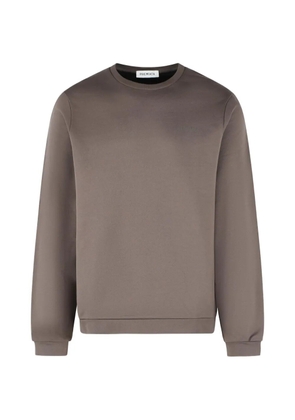 Premiata logo-print ribbed-trim sweater - Brown