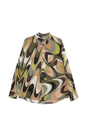 PUCCI Pre-Owned Onde printed shirt - Black