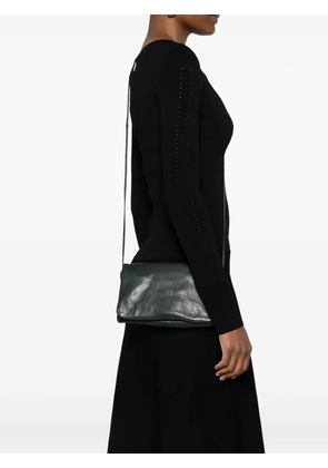 SOMMET Soffietta leather clutch bag - Green