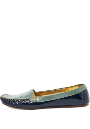 Prada Pre-Owned patent leather loafers - Blue