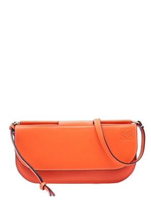 Loewe Pre-Owned 2018 Leather Gate Pochette crossbody bag - Orange