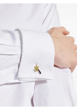 Paul Smith palm-tree crystal-embellished cufflinks - Gold