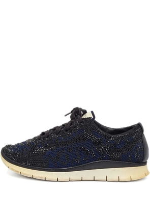 Le Silla crystal-embellished sneakers - Blue
