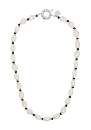 Pearl Octopuss. Y pearl necklace - White