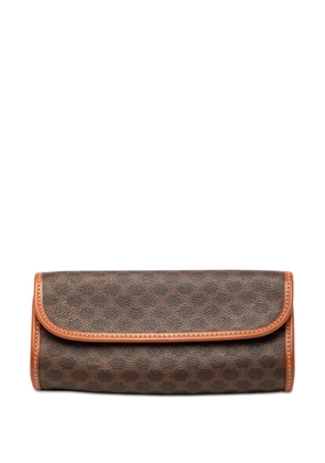 Celine Pre-Owned 1999 Macadam Coated Canvas clutch bag - Brown