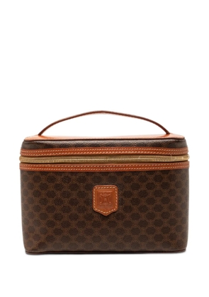 Celine Pre-Owned 1995 Macadam Coated Canvas Vanity Bag satchel - Brown