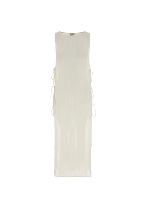 Le Kasha Jarajug side-tie sleeveless cover up - White